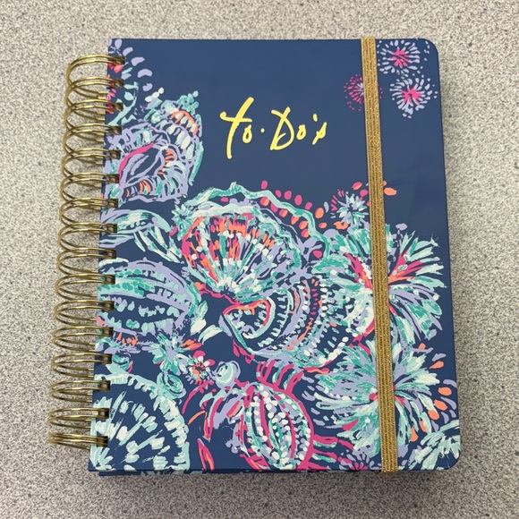 Lily Pulitzer Floral To-Do Notebook with Gold Accents - Picture 1 of 14